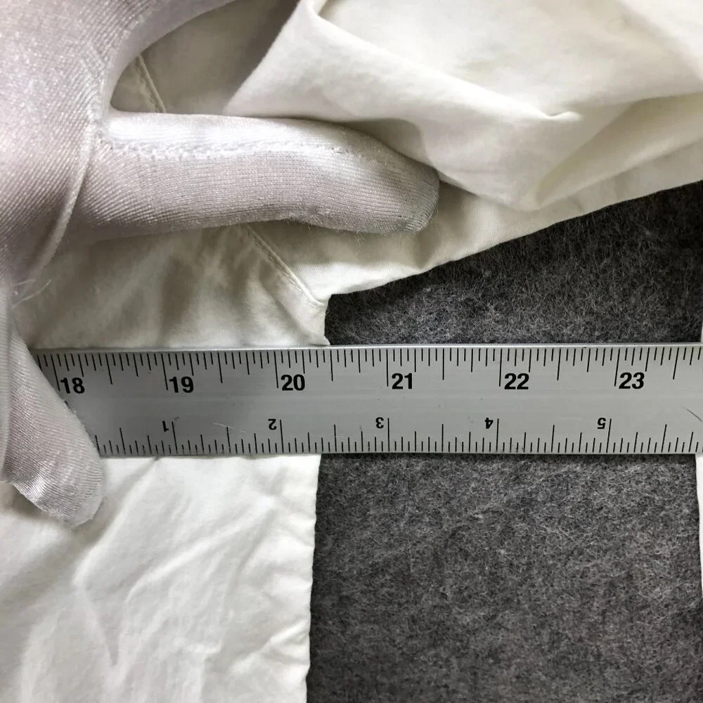 J. Crew Vintage Pajama Set Womens S White Cotton Long Sleeve Lightweight Button - Picture 5 of 14